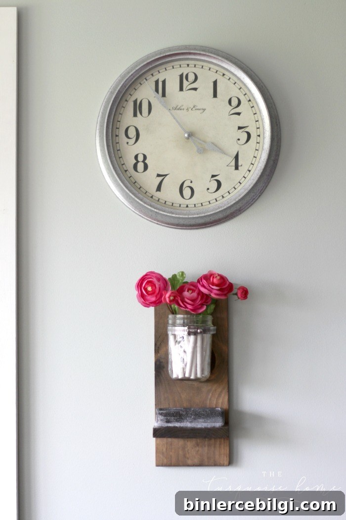 Wow! This is so cute and so easy!! DIY Chalk and Eraser Holder for a Chalkboard | DIY Tutorial | TheTurquoiseHome.com