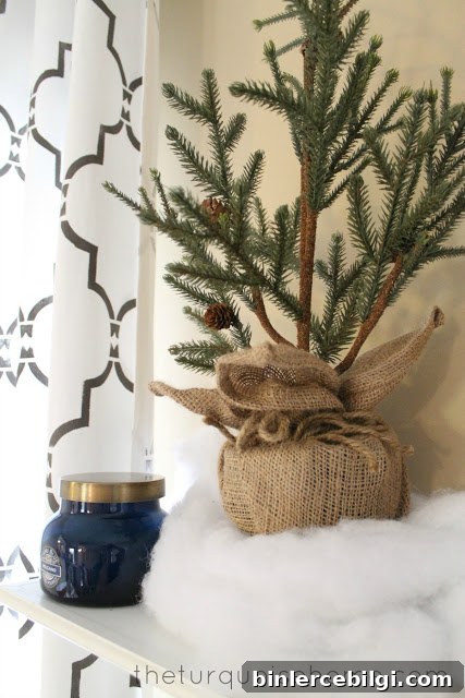 Winter Mantel Decorating Ideas from 2013 2 Winter Tree on Winter Mantel