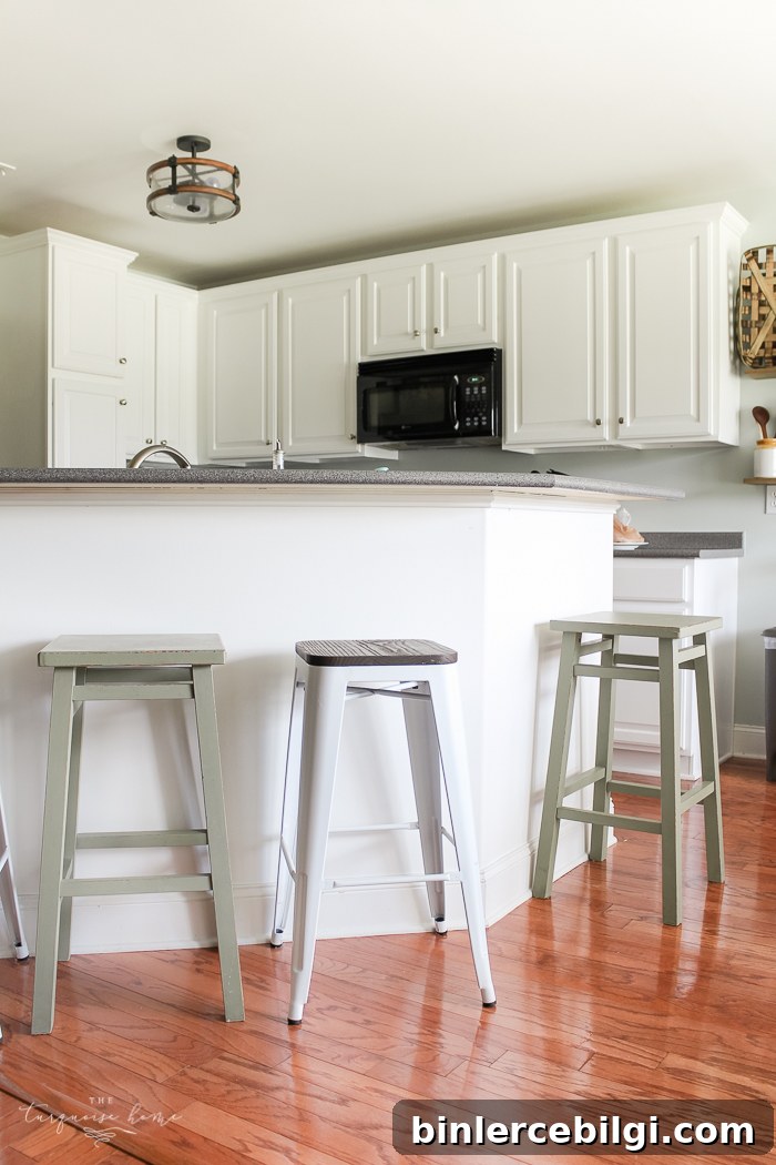 BEFORE the transformation | LOVE this beautiful transformation!! Weathered Reclaimed Kitchen Bar