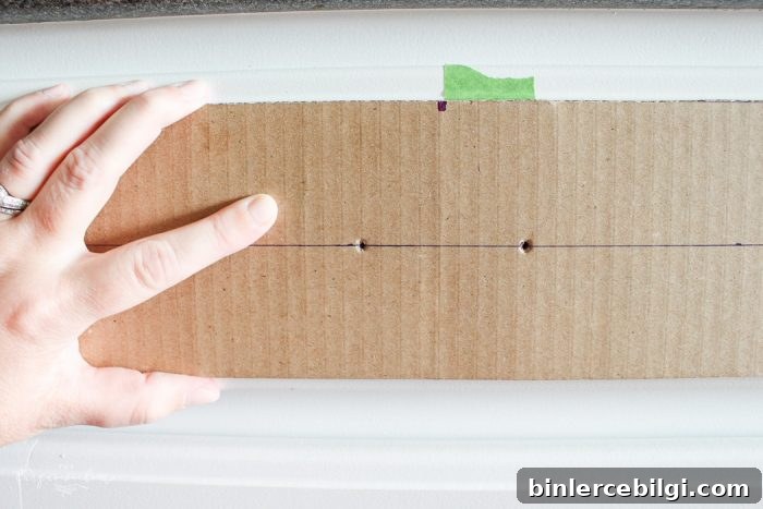 How to Measure and Install Cabinet Pulls Precisely 3 Installing cabinet hardware can be intimidating! This simple trick makes installing new cabinets pulls so easy!