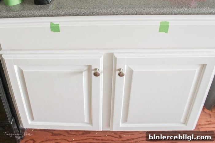 How to Measure and Install Cabinet Pulls Precisely 4 Installing cabinet hardware can be intimidating! This simple trick makes installing new cabinets pulls so easy!