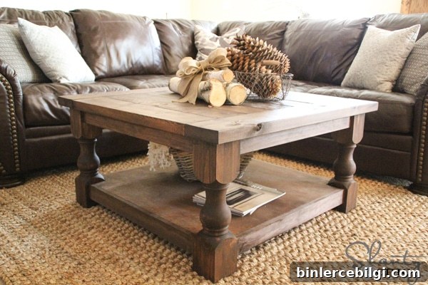 DIY Square Coffee Table | 10 Amazing Kreg Jig Projects