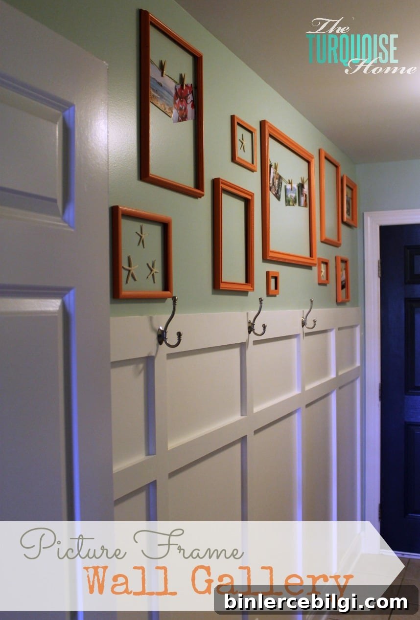 How to Create a Painted Picture Frame Gallery Wall