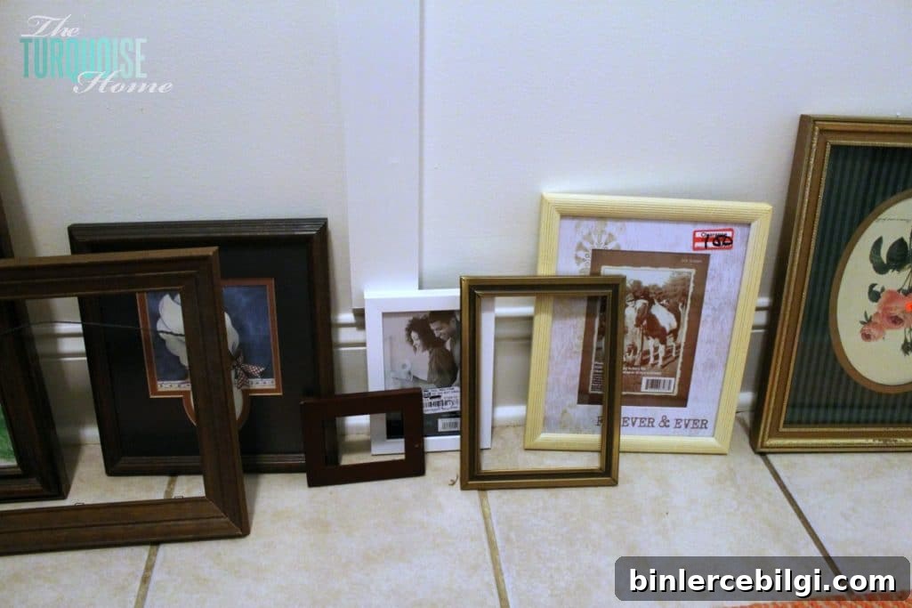 How to Create a Painted Picture Frame Gallery Wall