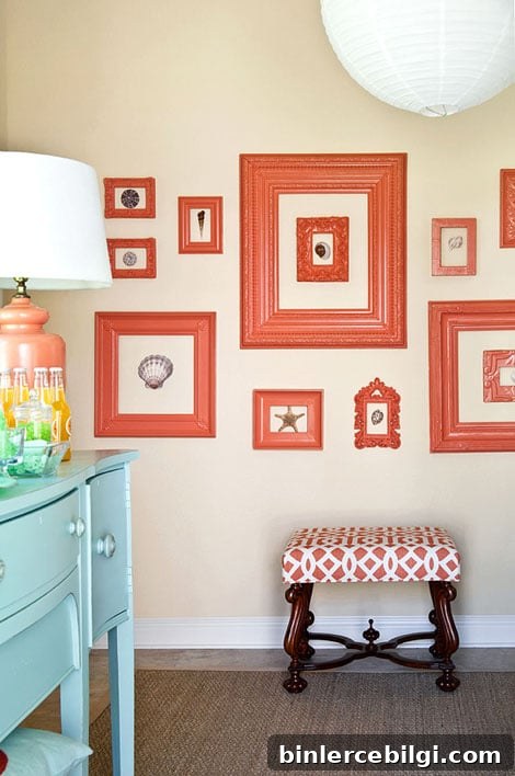 How to Create a Painted Picture Frame Gallery Wall