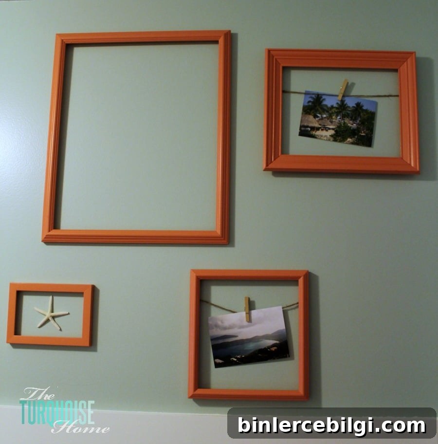 How to Create a Painted Picture Frame Gallery Wall