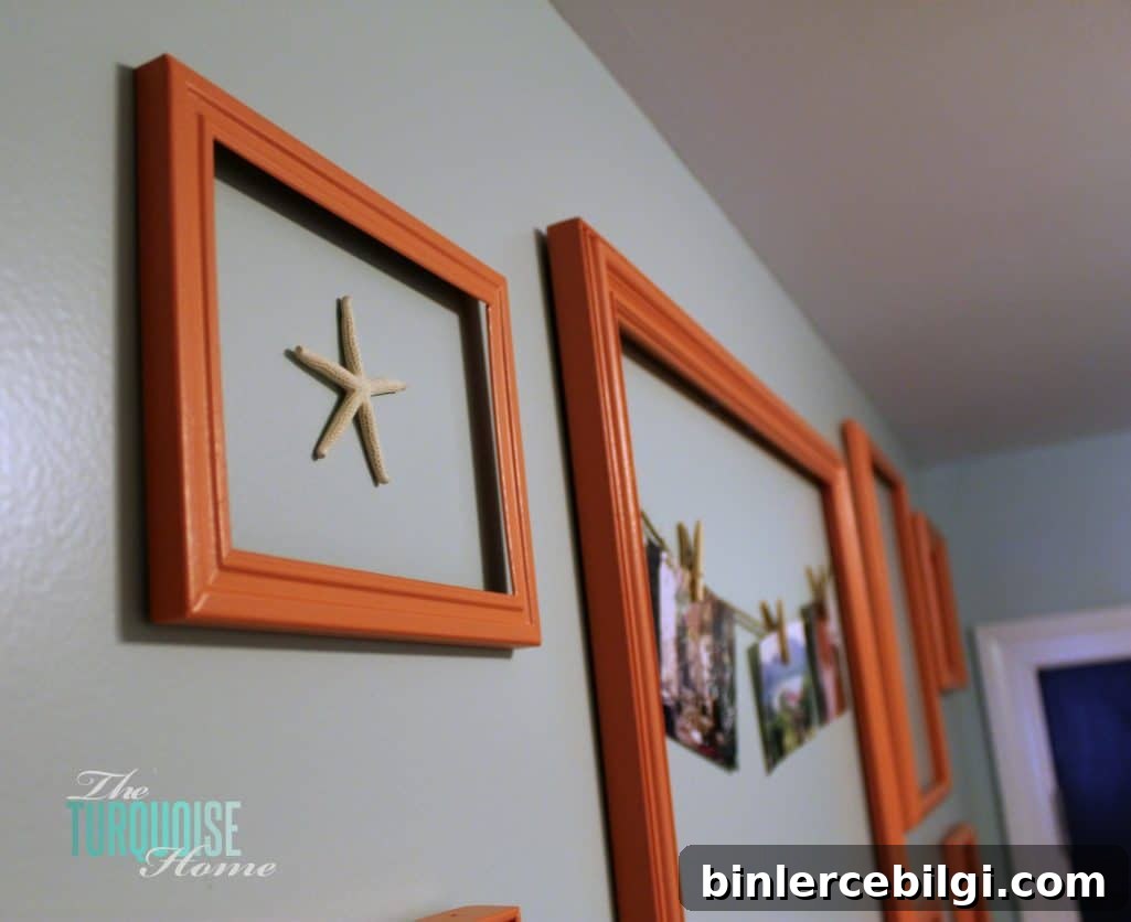 How to Create a Painted Picture Frame Gallery Wall
