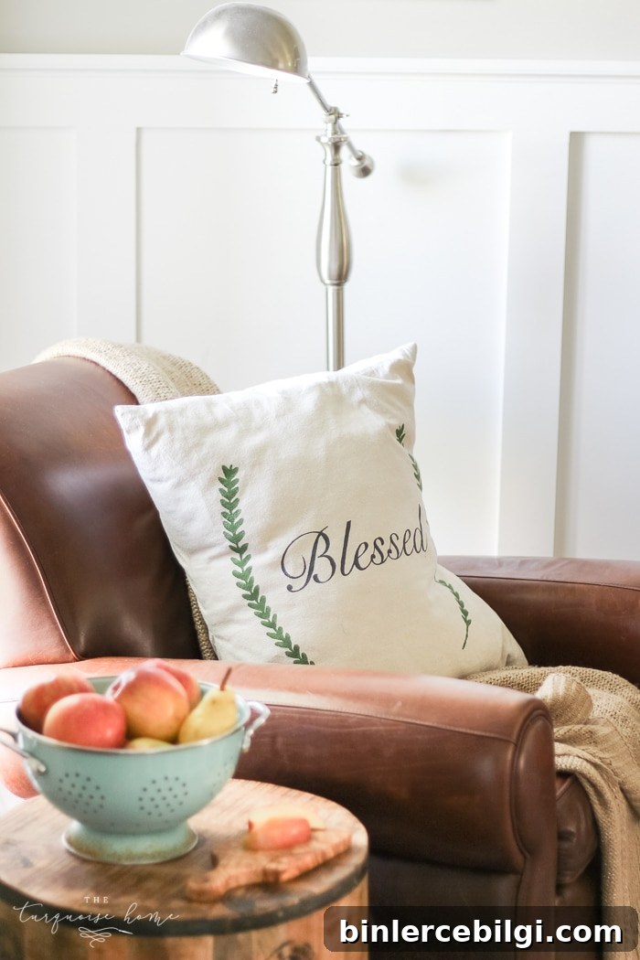 Natural Rustic Fall Mantel Decor 7 Cozy and rustic living room dressed up for fall!