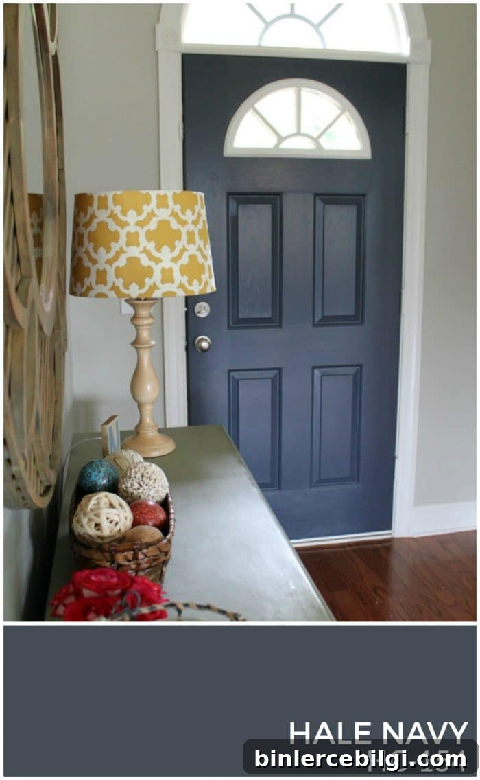 How to Design a Cohesive Whole-House Color Palette 9 Hale Navy is a beautiful smokey gray navy that pairs really well with Revere Pewter and Wythe Blue. Makes a gorgeous neutral color palette! | How to Create a Whole House Color Palette