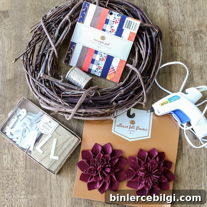 Simple project alert!! DIY Target Dollar Spot Fall Wreath