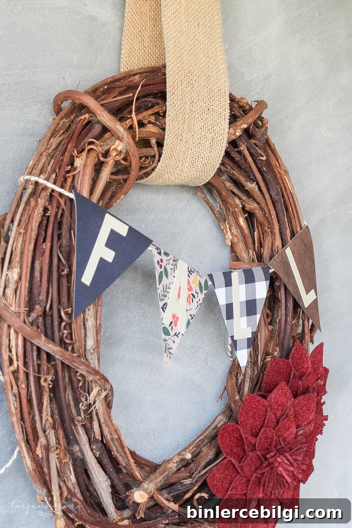 Simple project alert!! DIY Target Dollar Spot Fall Wreath