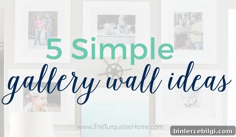Give your blank wall a big dose of personality with these 5 Simple Gallery Wall Ideas!
