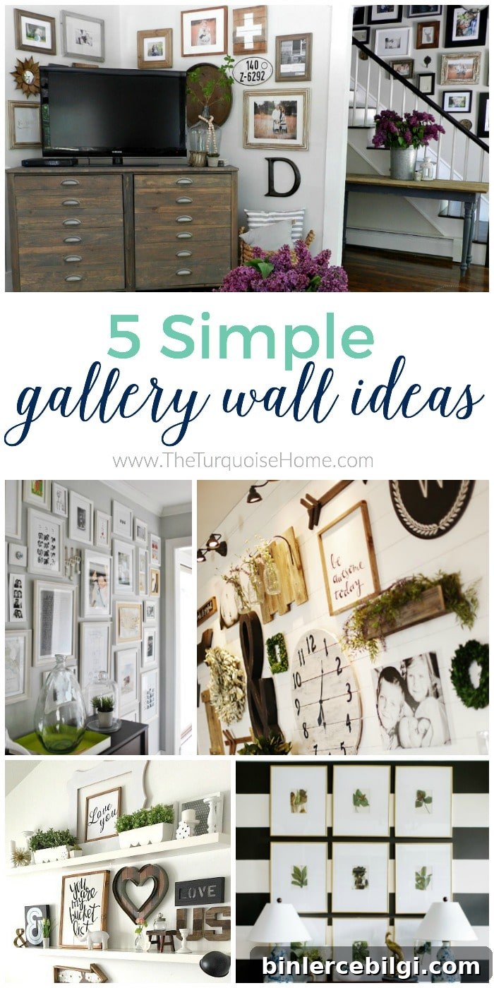 Give your blank wall a big dose of personality with these 5 Simple Gallery Wall Ideas!