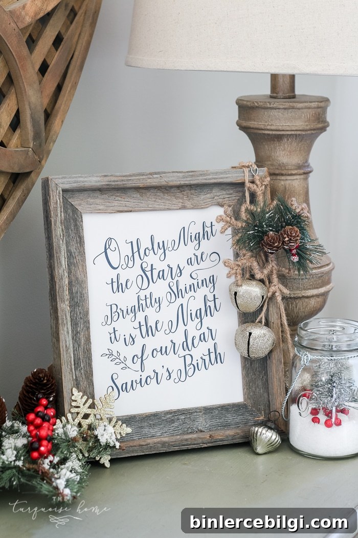 I love this hymn of faith to celebrate Christmas! It points us back to the true Reason for the Season | O Holy Night Free Printable