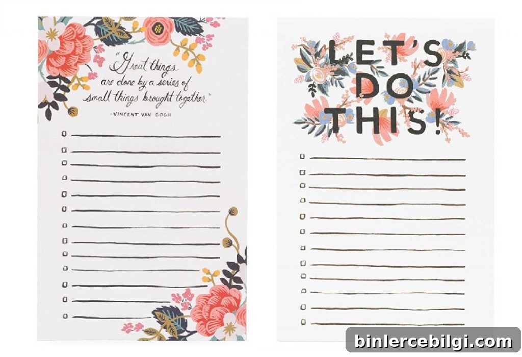 The perfect place to keep all of your ideas in order: a to-do list and pencil set | Top 15 Best Gifts for the Beginner DIYer