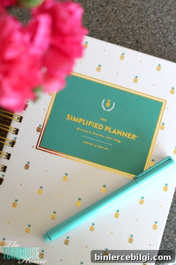The Simplified Planner from Emily Ley | Details at TheTurquoiseHome.com