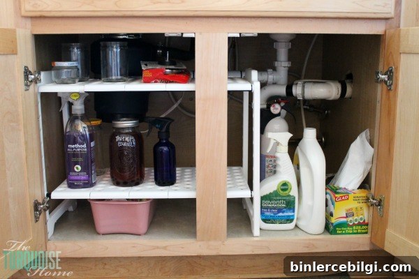 Under the cabinet kitchen storage | 30 Days to Less of a Hot Mess 