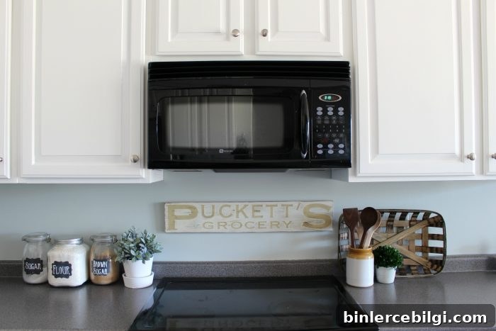Labeled glass containers for baking ingredients