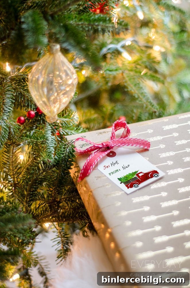 Free printable Christmas gift tags!