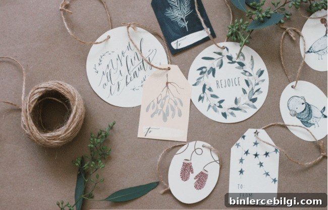 Free printable Christmas gift tags!