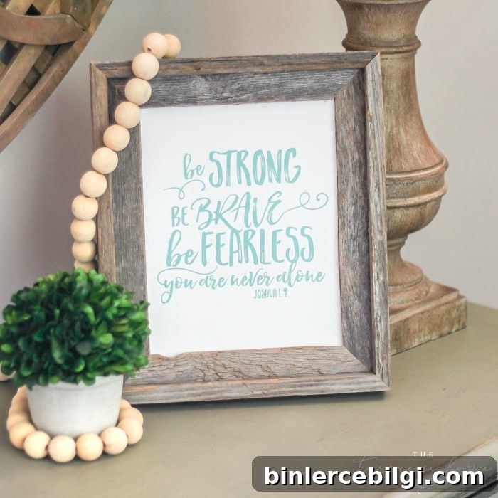 Be Strong Be Brave Be Fearless you are never alone. | My Word of the Year