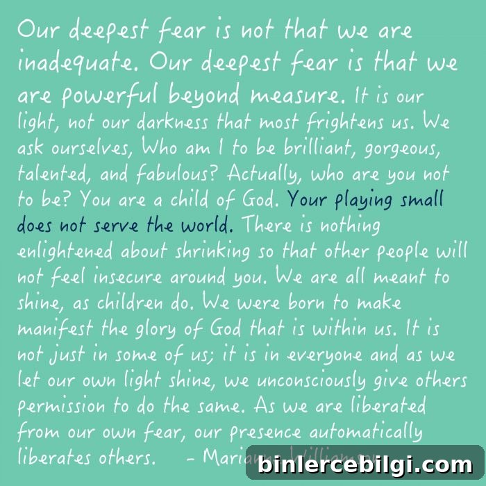 "Our Deepest Fear ..." | Be Strong Be Brave Be Fearless you are never alone. | My Word of the Year