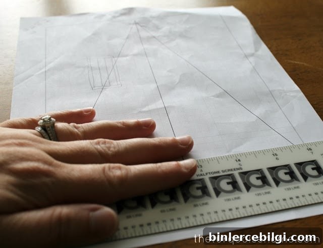 measuring for diy bunting