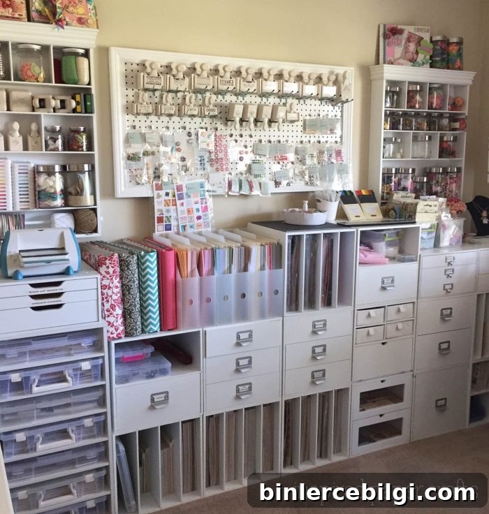 Craft Room Organization Inspiration from Inspired Paper Crafts