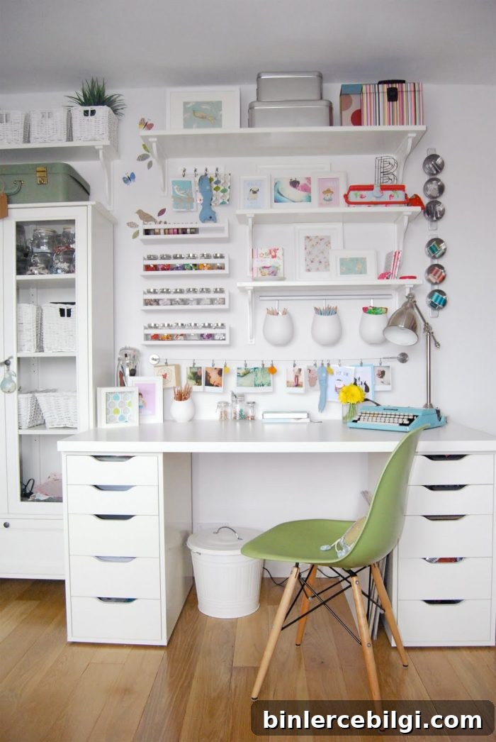 An IKEA Organized Craft Space from Rosehips and Petticoats