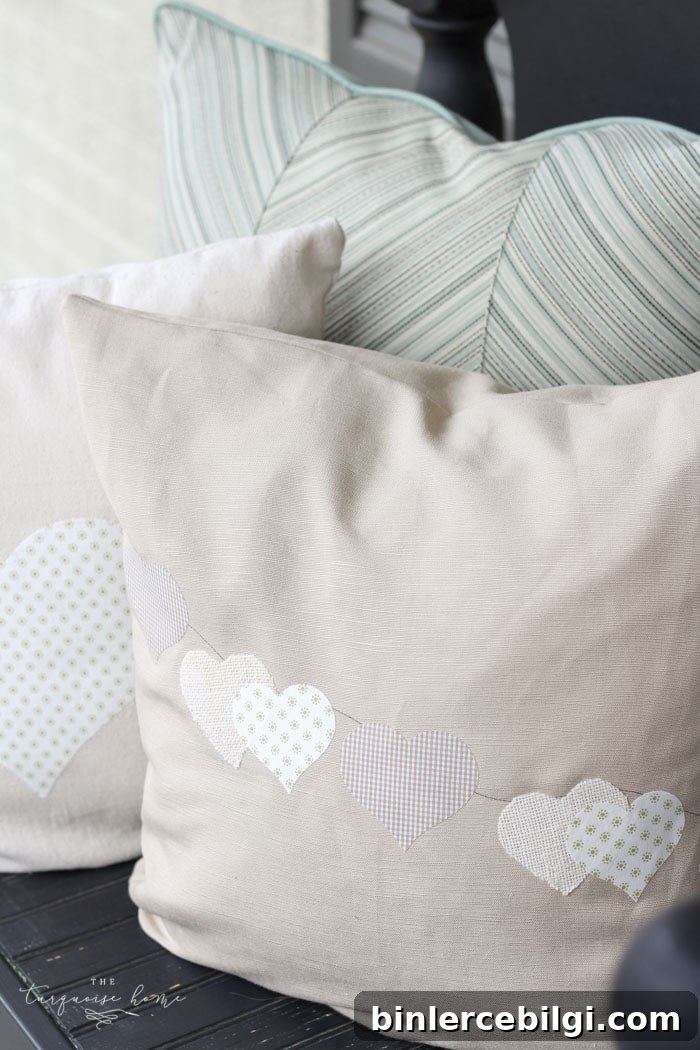 Such a CUTE and easy DIY pillow project! | Fabric Appliqué with a Silhouette Cameo