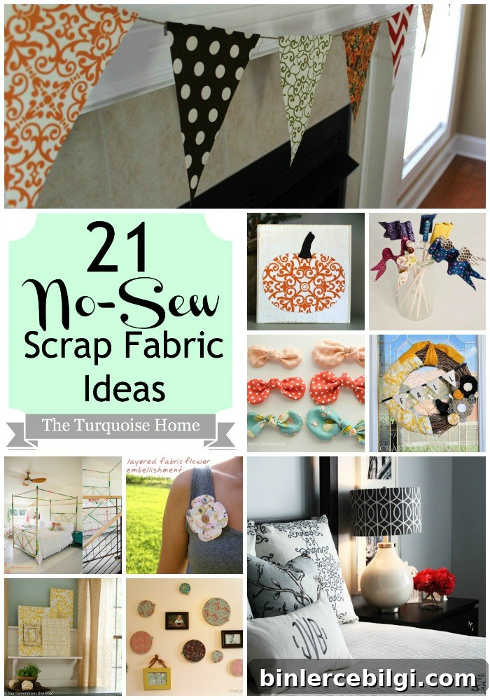 21 No-Sew Fabric Scrap Ideas