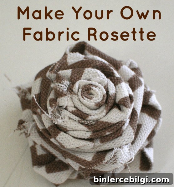 DIY Fabric Rosettes