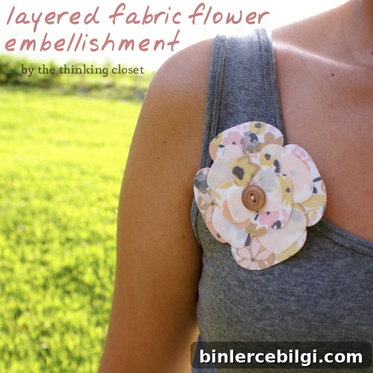 Layered Fabric Flower