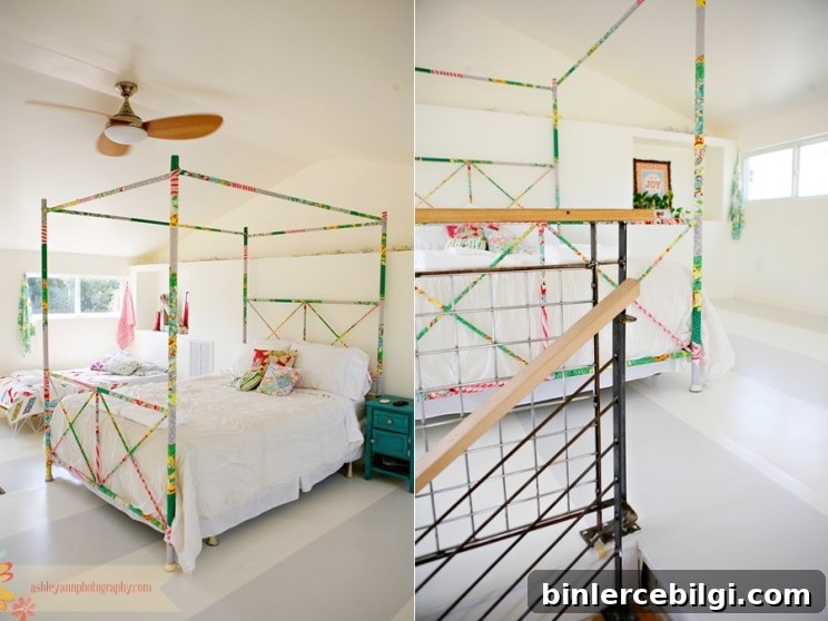 Fabric-Wrapped Bed