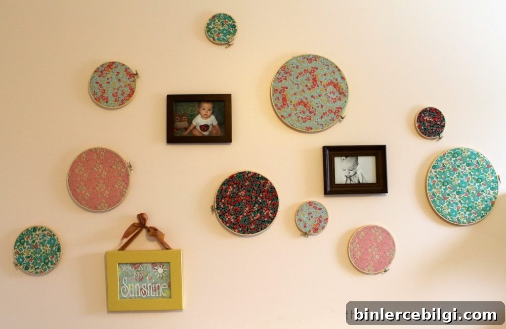 Embroidery Hoops with Fabric
