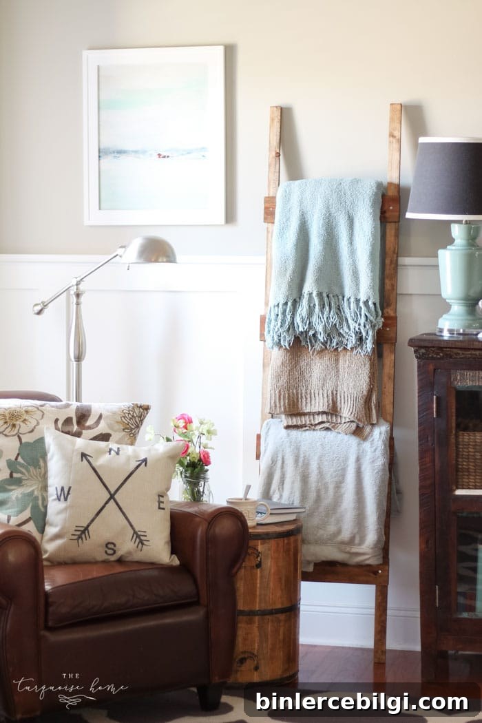How to Make a DIY Blanket Ladder