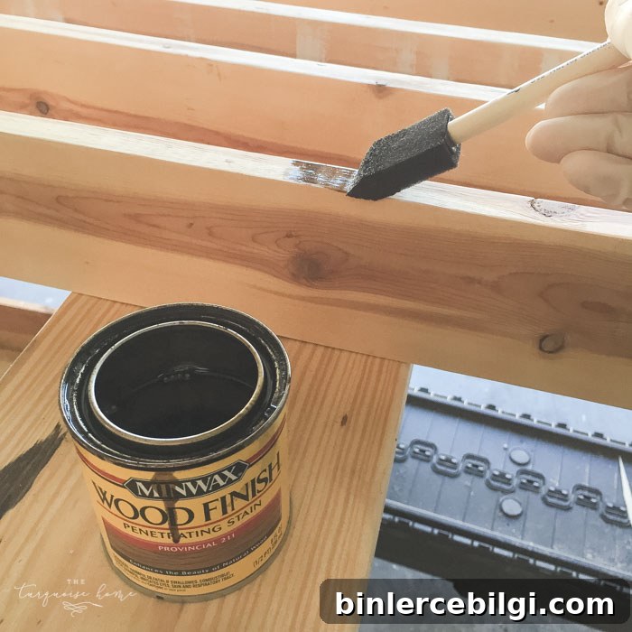 staining boards for blanket ladder