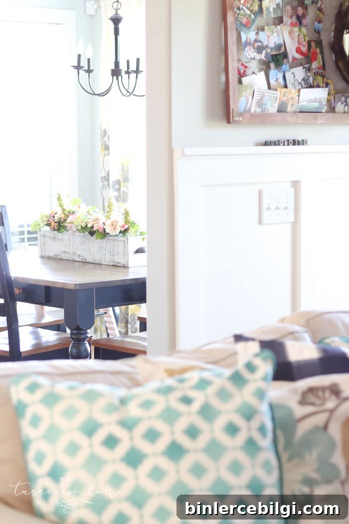 Simply Beachy Summer Mantel at theturquoisehome.com