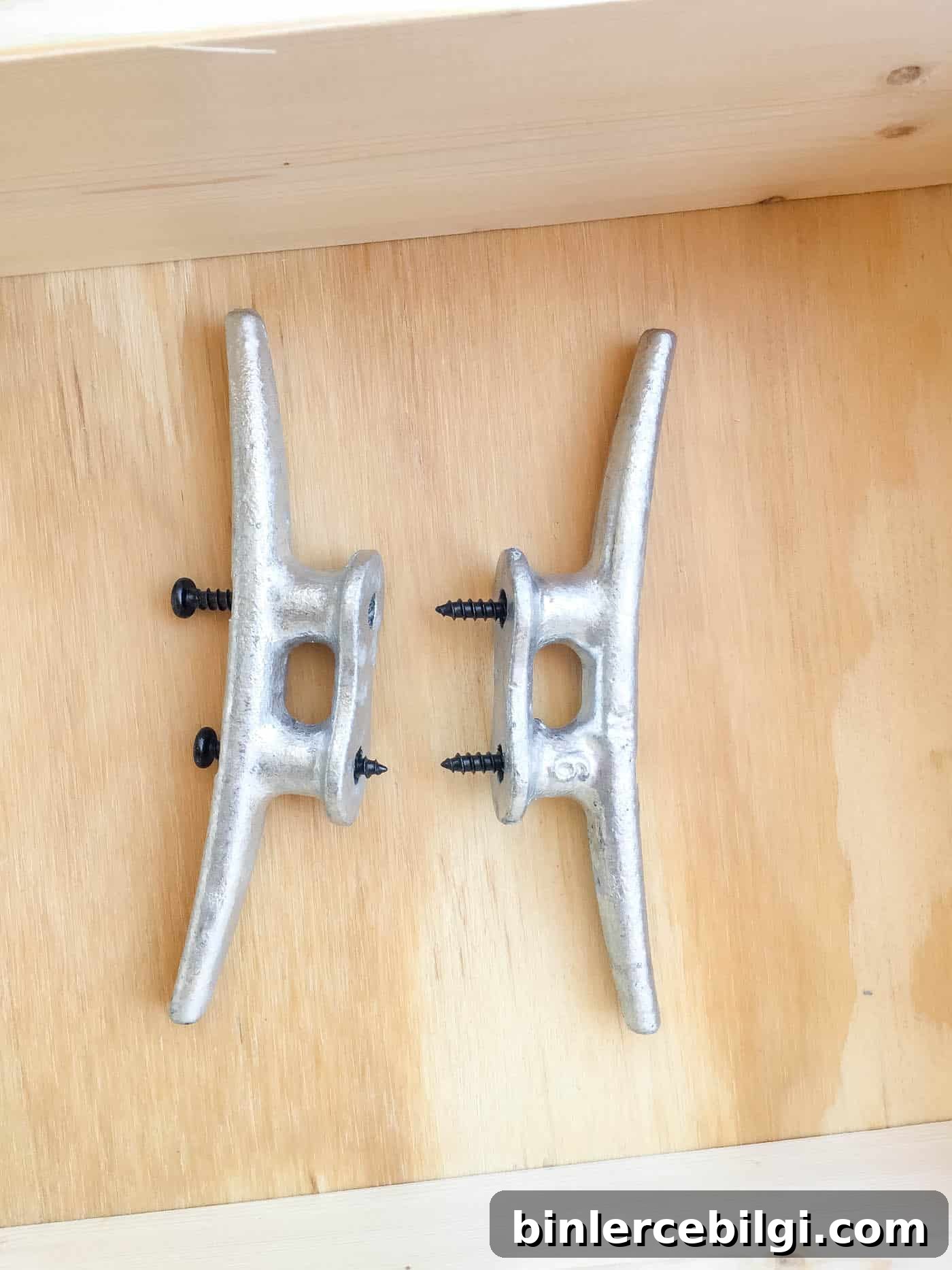 attach the screws to the dock cleats.