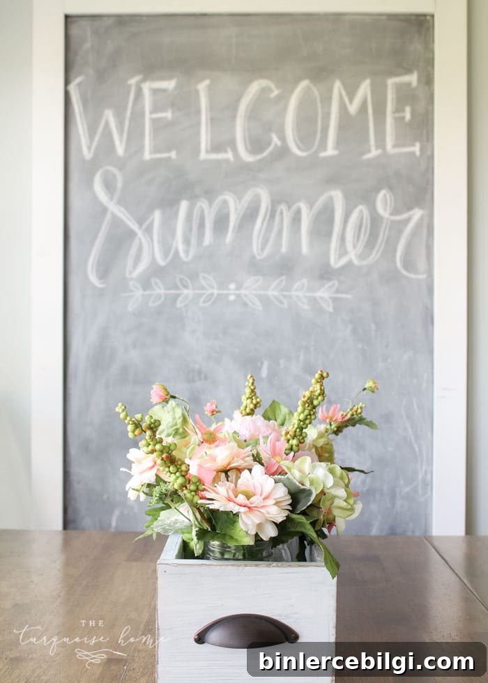 Simply gorgeous navy and turquoise in this summer home tour. Inspiration to create a home you love! | My Summer House
