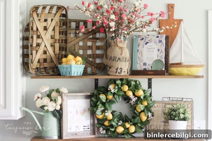 Simply gorgeous navy and turquoise in this summer home tour. Inspiration to create a home you love! | My Summer House