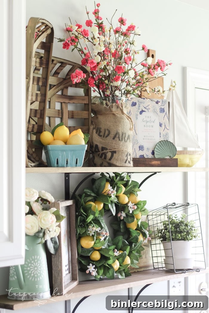 Simply gorgeous navy and turquoise in this summer home tour. Inspiration to create a home you love! | My Summer House
