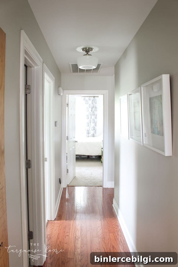 Ceiling detail near new light fixture