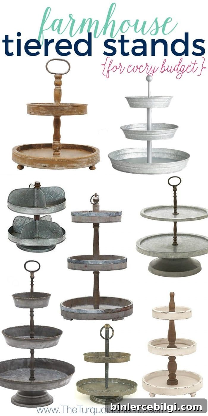 These Tiered Stands are perfect for every home and add instant farmhouse style! We've rounded up our favorites for every budget!
