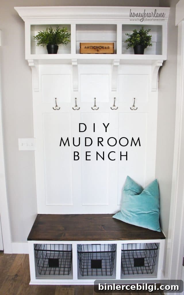DIY Mudroom Bench 