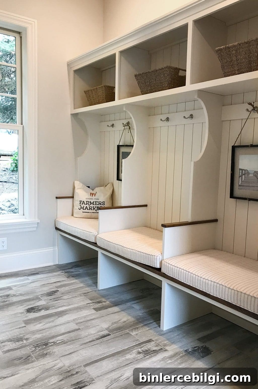 Custom Mudroom with Shiplap
