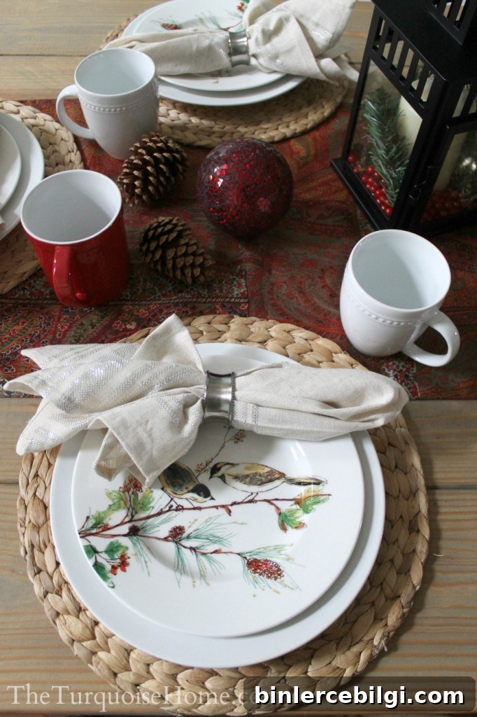 Christmas Home Tour 2013: Pretty in Plaid - Winter Song by Lenox