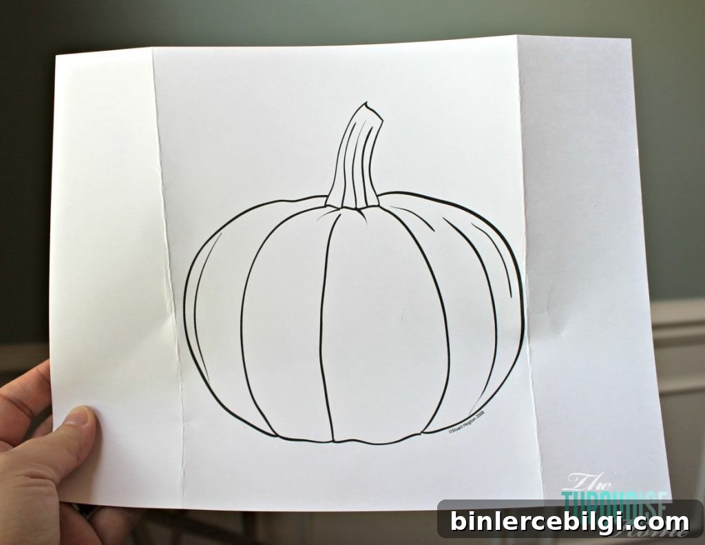 Scrappy Pumpkin Fall Decor | The Turquoise Home #diy