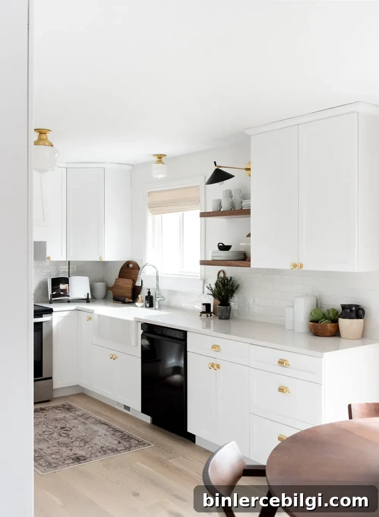 snowbound painted kitchen
