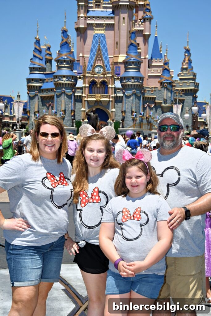 Magic Kingdom in front of Cinderella's Castle